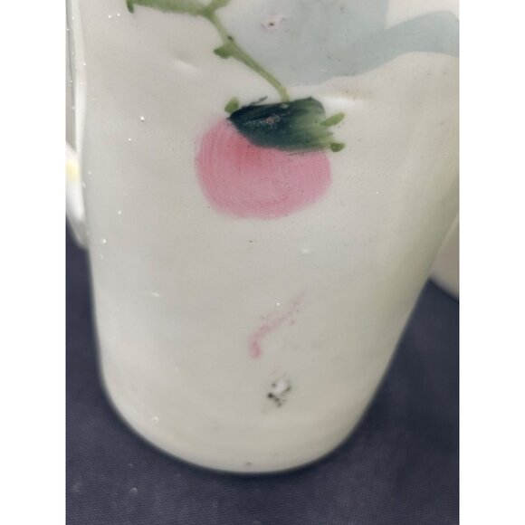 Vintage Japan Porcelain Lemonade Pitcher with 5 cups Hand Painted Floral - Picture 15 of 16